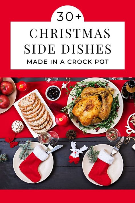 Crock Pot side dishes for a crowd, vegetable side dishes crock pot, Christmas side dishes crock pot. Christmas Recipes Dinner Sides, Christmas Dinner Ideas Sides, Christmas Potluck Dishes, Christmas Recipes Sides, Stuffing Recipes Crockpot, Crockpot Stuffing, Sweet Corn Casserole, Christmas Dinner Sides, Crockpot Christmas