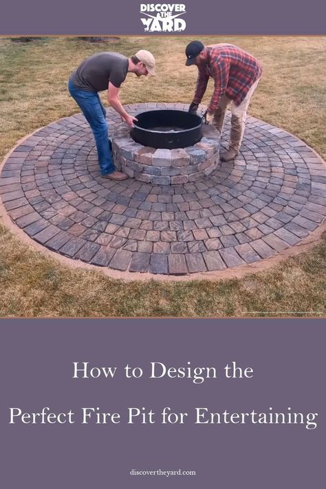 Firepit Design, Paver Fire Pit, Outdoor Fire Pit Seating, Bonfire Pits, Brick Fire Pit, Deck Fire Pit, Outdoor Fire Pit Designs, Fire Pit Landscaping, Backyard Beach