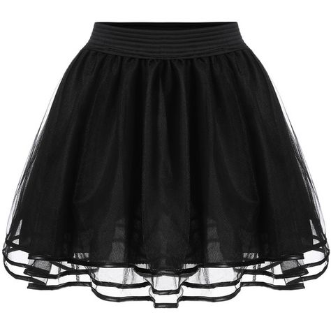 Elastic Waist Mesh Flare Skirt ($16) ❤ liked on Polyvore featuring skirts, black, black flared skirt, mesh skirt, short black skirt, flared skirt and flare short skirt Short Circle Skirt, Black Circle Skirt, Short Flared Skirt, Black Flare Skirt, Flared Skirt Dress, Ruffle Outfit, Rok Mini, Tulle Skirt Black, Simple Gowns