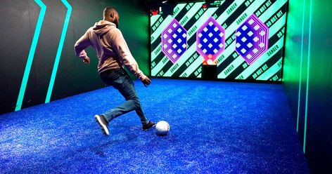 Games, bowling, golf. Now add soccer to Dallas’ newest ‘eatertainment’ play  The Dallas Morning News Dave & Busters, Soccer Event, Professional Soccer, Fc Dallas, Soccer Games, Soccer Fans, English Premier League, Soccer Training, Sports Bar