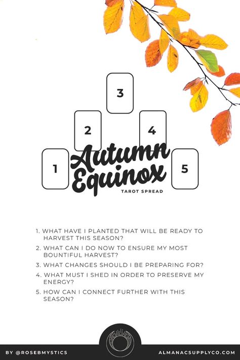 Autumn Equinox Oracle Spread, Autumn Tarot Spreads, Autumn Equinox Tarot Spread, Autumn Equinox Tarot, Fall Tarot Spread, Fall Equinox Tarot Spread, Thanksgiving Tarot Spread, Mabon Tarot Spread, Autumn Equinox Art