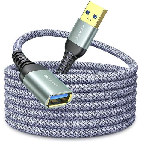 USB Extension Cable 10FT Type A Male to Female USB 3.0 Extender Cord AINOPE High Data Transfer Compatible with Webcam ,GamePa Camera Interface, Extension Lead, Pc Components, Best Computer, Easy Life, Usb Type A, Surveillance Camera, Data Transfer, Data Transmission