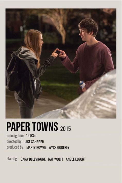 Paper Towns Movie, Polaroid Movie Poster, Romcom Movies, Indie Movie Posters, Movies To Watch Teenagers, Most Paused Movie Scenes, Night Film, Iconic Movie Posters, New Movies To Watch