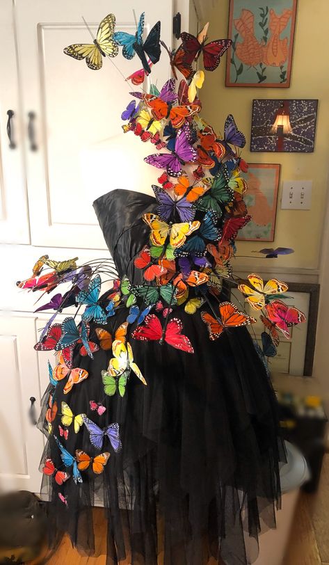 Surrealism, Avant Garde, Butterflies, Butterfly Outfit, Spring Butterflies, Spring Butterfly, Butterfly Dress, Butterfly Wings, Bright Colors