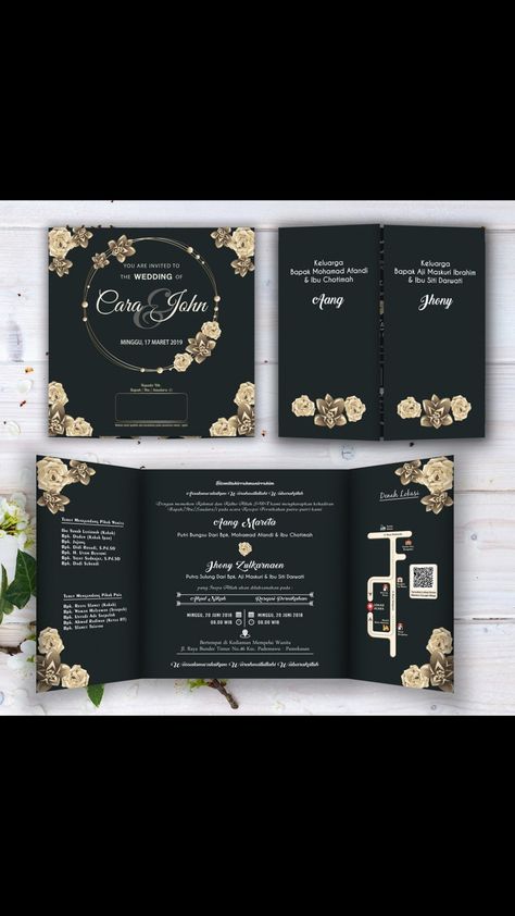 Simple Digital Wedding Invitations, Design Kad Jemputan Kahwin, Undangan Pernikahan Elegant Simple, Berkat Kahwin, Design Undangan Pernikahan Simple, Undangan Pernikahan Elegant, Korean Wedding Invitation, Undangan Simple, Undangan Pernikahan Aesthetic