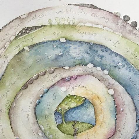 Anja Andresen Waage on Instagram: ""Livets labyrint " "The labyrinth of life" I have no idea what I'm doing As I tiptoe from this life Of golden streams and fancy dreams That are no longer mine....... -Renae #watercolor #akvarell #akvarellkunst #minkunst #danielsmithwatercolors #abstraktkunst #abstractpainting #labyrinth #watercolor_art #watercolordaily #aquarelle #cansonpaper #danielsmithartistsmaterials #maleri #watercolortexture" The Labyrinth, Watercolor Texture, Life I, Labyrinth, Watercolor Art, Abstract Painting, On Instagram, Instagram, Art