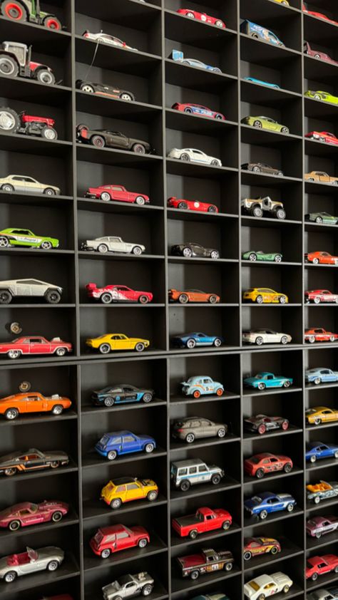 Bar Room Design, Hot Wheels Cars Display, Hot Wheels Diy, Matchbox Cars Display, Hobby Room Design, Diecast Cars Display, Air Jordan 1 Outfit Women, Hot Wheels Room, Biker Photography