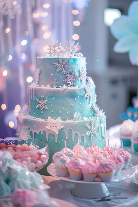 Chilly Fun: Top Frozen Birthday Party Ideas! Frozen Theme Birthday Party Ideas, Winterland Birthday Party Decorations, Frozen Elsa Birthday Party Ideas, Second Birthday Frozen Theme, Winter Wonderland Party Theme For Kids, Ice Princess Birthday Theme, Winter Princess Birthday Party, Snow Themed Birthday Party For Kids, Winter 3rd Birthday Party Ideas