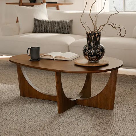 Contemporary, Mid Century & Modern Coffee & Side Tables | Article Rectangle Coffee Table Styling, Japandi Coffee Table, Small Wood Coffee Table, Mcm Coffee Table, Article Furniture, X Marks The Spot, Cnc Woodworking, Mid Century Modern Coffee Table, Mid Century Coffee Table