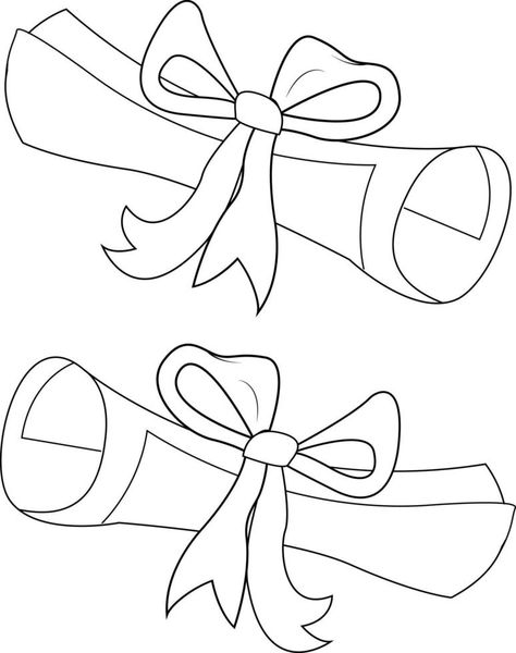 Rolled sheet. Paper scroll is wrapped with a ribbon. Scroll of letter. Diploma. Diploma Drawing, Paper Scroll, Grad Cap, Graphic Elements, Vector Free, Rolls, Ribbon, Clip Art, Drawings