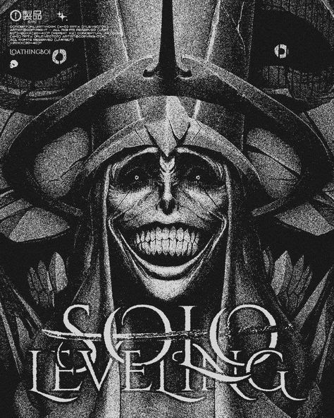 Solo Leveling Poster, Night Of The Dead, Berserk Anime 1997, Edit Poster, Graphic Design Style, Minimalist Graphic Design, Anime Recommendations, Graphic Poster Art, Movie Posters Design