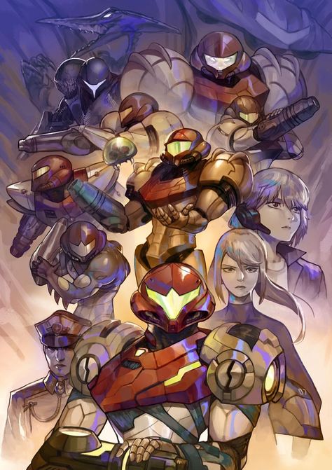 Metroid Samus, Metroid Prime, Super Metroid, Samus Aran, 35th Anniversary, Metroid, Vintage Games, Video Game Art, Super Smash Bros