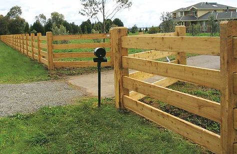 27 Cheap DIY Fence Ideas for Your Garden, Privacy, or Perimeter Diy Cheap Fence, Cheap Fence Ideas, Post And Rail Fence, Ranch Fencing, Wood Fence Design, Country Fences, Diy Garden Fence, Privacy Fence Designs, Cheap Fence