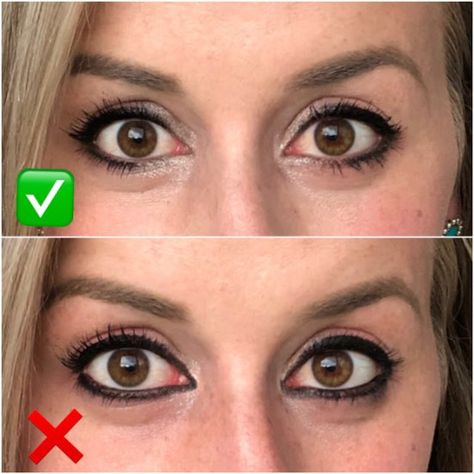 Thick Liner Eye Makeup, Lower Waterline Eyeliner, Eyeliner Top And Bottom Black, Bottom Lid Eyeliner, Eyeliner For Large Eyes, Eyeliner For Women In Their 40s, How To Put Eyeliner On, Eyeliner Vs No Eyeliner, Makeup Dos And Don'ts