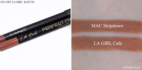 Mac Lip Liner Stripdown, La Girl Lip Liner, Mac Stripdown Liner, Mac Stripdown, Velvet Teddy Mac, Mac Lip Liner, Skincare Sephora, Mac Velvet Teddy, Makeup Tuts