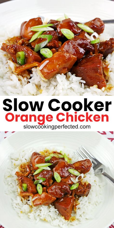 Slow Cooker Orange Chicken, Chicken Orange, Chinese Desserts, Chicken Cooker, Chicken Tonight, Friends Recipes, Orange Chicken Recipe, Paleo Crockpot, Italian Appetizers