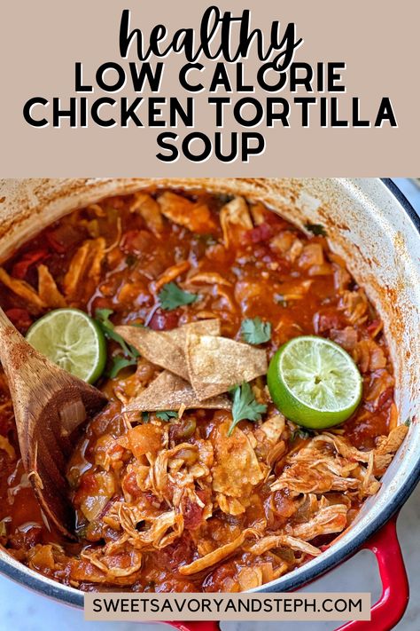 Low Calorie Chicken Tortilla Soup Crock Pot, Low Carb Chicken Taco Soup, Low Calorie Chicken Taco Soup, Low Cal Chicken Tortilla Soup, Low Calorie Chicken And Rice Soup, Low Calorie Enchilada Soup, Low Fodmap Tortilla Soup, Tortilla Soup Low Carb, Healthy Low Calorie Meal Prep