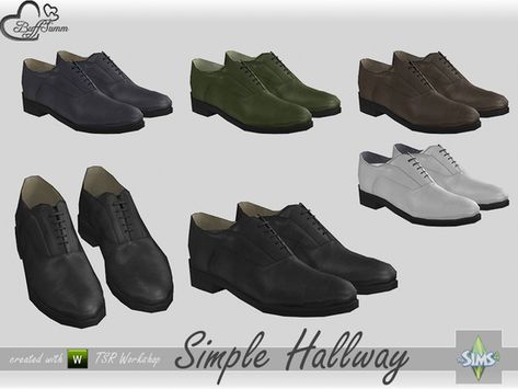 Part of the *Simple Hallway* SetFound in TSR Category 'Sims 4 Clutter' Sims Cc Dress, Hallway Shoes, Cc Dress, Sims 4 Men Clothing, Mod Shoes, Sims 4 Male Clothes, Die Sims 4, Cc Shoes, Sims 4 Cc Shoes