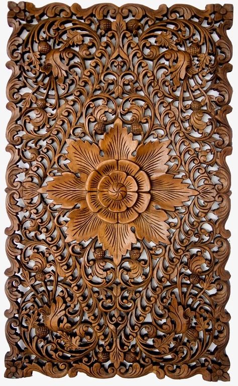 Teak Wood Wall Decor, Cnc Decor, Classic House Interior Design, Wood Carving Furniture, Front Door Design Wood, Carved Wood Wall Art, Carved Furniture, Wood Carving Designs, Wooden Panel