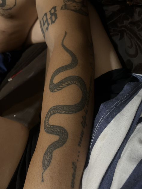 Snake Forearm Tattoo, Forearm Tattoo, Tattoos And Piercings, Arm Tattoo, Tatting, Tattoo Ideas, Piercings, Tattoos, Pins