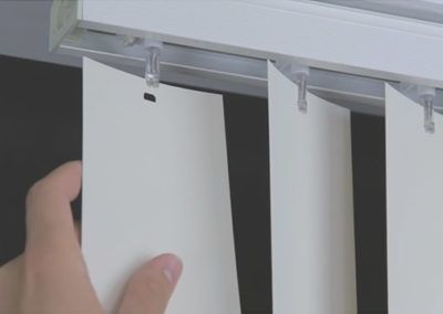 How to Remove and Install Vertical Blind Vanes – 381001 How To Fix Vertical Blinds, How To Fix Blinds, Sliding Door Shades, Blinds Repair, How To Make Blinds, Patio Door Blinds, Window Blinds And Shades, Blinds Vertical, Vertical Blind Slats