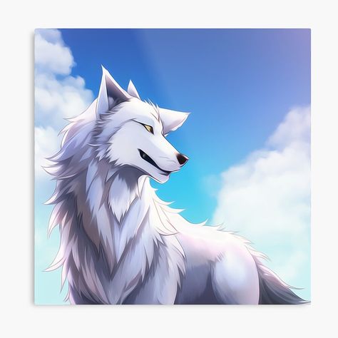 White Wolf Art Fantasy, Wolf Art Fantasy, Dragon Wolf, Canine Drawing, Wolf Poster, Wolf Artwork, Fantasy Wolf, Anime Wolf, Wolf Art