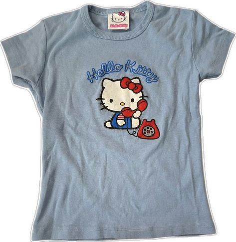 Blue Vibe, 2000s Japanese Fashion, Y2k Hello Kitty, Silly Clothes, 2000s Clothing, Soft Clothing, Hello Kitty Baby, Kitty Clothes, Hello Kitty Clothes