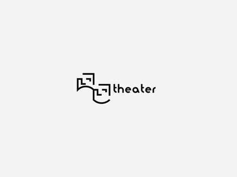 theater by Nikoloz Molodinashvili , Logo Designer on Dribbble Logos, Theatre Logo, Puzzle Logo, Poster Fonts, Corporate Identity Design, Theatre Design, Branding Design Inspiration, Logo Designer, Logo Images