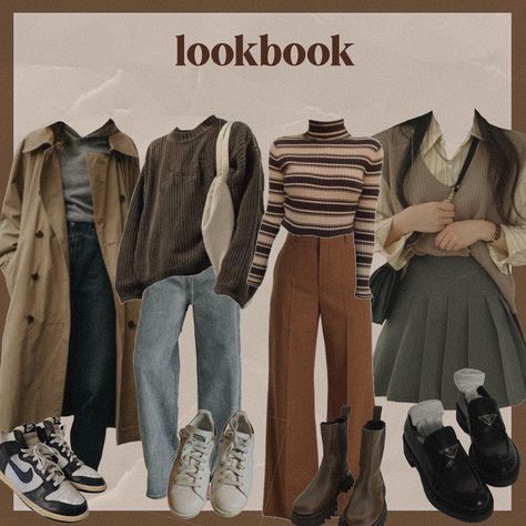 autumn clothes / casual fashion inspiration Autumn Retro Outfits, Villain Clothes Aesthetic, Dark And Light Academia Aesthetic Outfit, Autumn Aesthetic Clothes Vintage, How To Find Your Style Fashion, Darkest Academia Outfit, Casual Dark Academia Outfits, Chaotic Academia Outfits, Academia Aesthetic Outfit