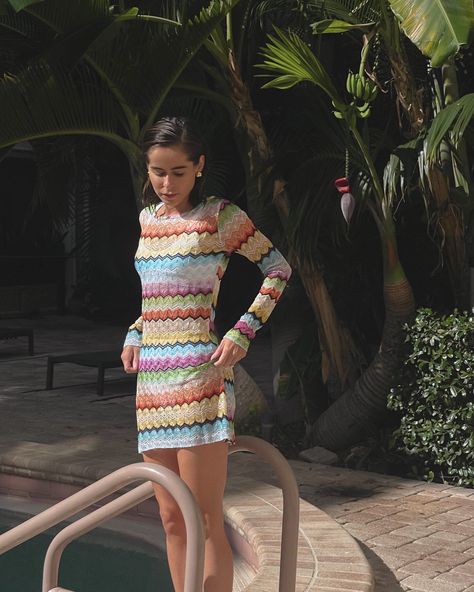 Missoni Outfit, Missoni Dress Outfit, The Style Bungalow, Missoni Beachwear, Missoni Dress Summer, Missoni Robe, Missoni Knitwear, Missoni Fashion, Style Bungalow