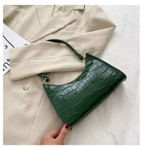 Trending Purses, Jumpsuits Outfit, Alligator Pattern, Small Shoulder Bags, Elegant Bags, Clothes Tops, Liberia, Shoulder Bags For Women, Ladies Clothes