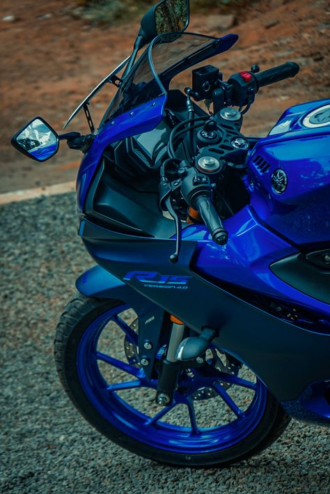 Blue yamaha R15 V3 R15 Blue, R15 Yamaha, Purple Motorcycle, R15 V3, Yamaha R15, Nature Background Images, Bike Photo, Yamaha Yzf, Nature Backgrounds