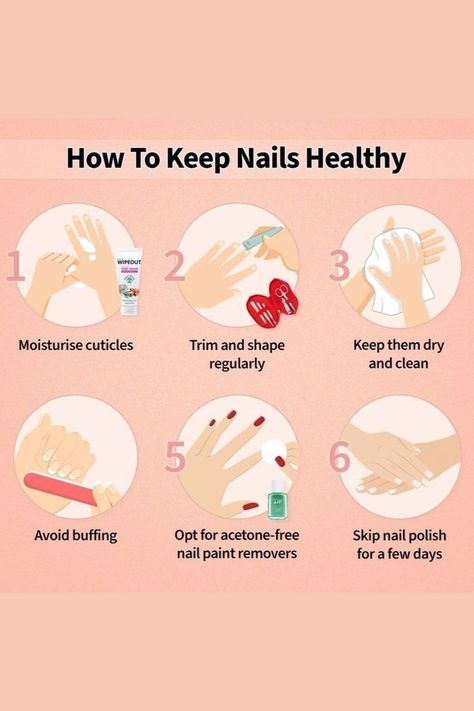 Healthy Nail Polish, Nail Growth Tips, Nail Routine, Grow Nails Faster, Nails Healthy, Nail Tip Designs, Natural Nail Care, Nail Care Routine, Nail Care Tips