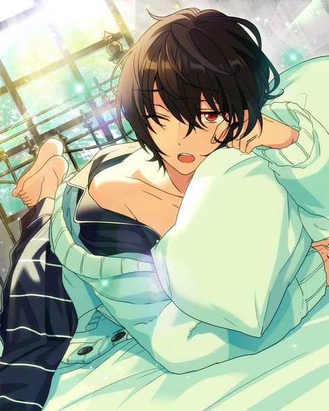 Ritsu Sakuma/Gallery | The English Ensemble Stars Wiki | Fandom Summer Knight, Ritsu Sakuma, Sakuma Rei, Event Outfit, Image Notes, Boy Poses, Winter Cards, Ensemble Stars, Music Star