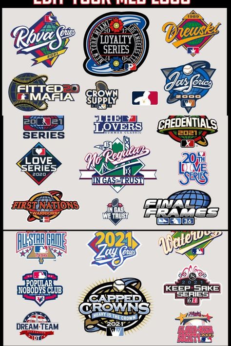 I will make custom mlb parody logo tags , world series, all star game,embroidery Baseball Logos Design, Sports Team Logos Design, Retro Sports Logo, Baseball Logo Design, Baseball Poster Design, Hat Logo Design, Vector Assets, World Series Logo, Baseball Designs