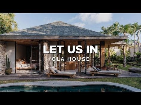 A Tropical Modern Bali Beach Home Tour! Ola House Uluwatu with Balinese Design Principles. - YouTube Bali Beach House, Modern Tropical Home, Balinese Design, Balinese Interior, Balinese Villa, Modern Tropical House, Tropical House Design, Bali Beach, Tropical Home