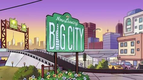 Big City Greens, Green Banner, Regular Show, Cartoon Background, Big City, Green Wallpaper, Green Aesthetic, Green Background, Gravity Falls