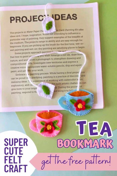 Tea Cup Bookmark, Tea Bag Bookmark, Bookmarks Kids Craft, Teacup Bookmark, Drinking Friends, College Crafts, Tea Crafts, Teacup Crafts, Teen Programs