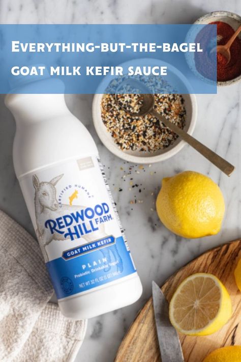 Mix these simple ingredients together for a great-tasting goat milk kefir snack! Goat Milk Kefir, Goat Kefir Recipes, Goat Kefir, Unique Sauces, Kefir Recipes, Wild Caught Fish, Milk Kefir, Game Recipes, Wild Game Recipes