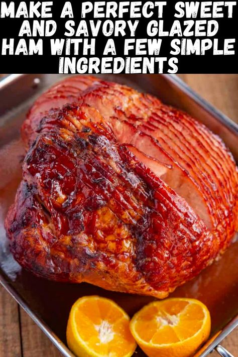 Ham With Orange Juice And Brown Sugar, Baked Ham With Orange Juice, Orange Juice Glaze For Ham, Ham Seasoning Recipes Brown Sugar, Glaze Ham Recipes Brown Sugar, Ham Honey Glaze Recipe, Best Honey Baked Ham Recipe, Glaze For Baked Ham, Brown Sugar Glazed Ham Oven