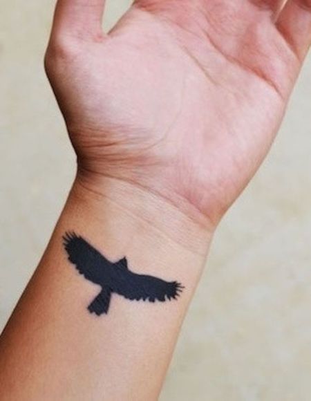 Small Hawk Tattoos Native American Hawk Tattoo, Forearm Tattoo Men Sleeve, Flying Hawk, New Beginning Tattoo, Hawk Tattoo, Small Finger Tattoos, Tattoo Inspiration Men, Silhouette Tattoos, Elbow Tattoos