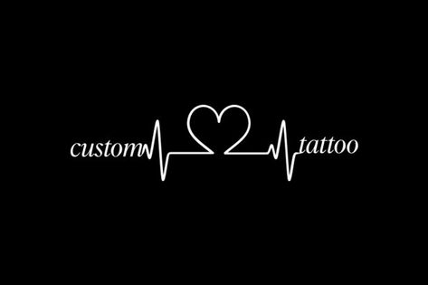 design a custom heartbeat tattoo Heartbeat Couple Tattoo, Couple Name Tattoo, Heartbeat Tattoo With Name, Couple Name Tattoos, Heartbeat Tattoo Design, Freelance Graphic Design Jobs, Best Tattoo Fonts, Tattoo Generator, Different Styles Of Tattoos