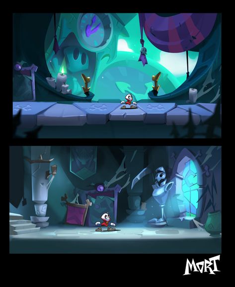 ArtStation - Mort concept art / part 1 2d Game Background, Game Background Art, Labs Art, Map Games, Game 2d, Mobile App Design Inspiration, Pixel Art Tutorial, Casual Art, Pixel Art Games