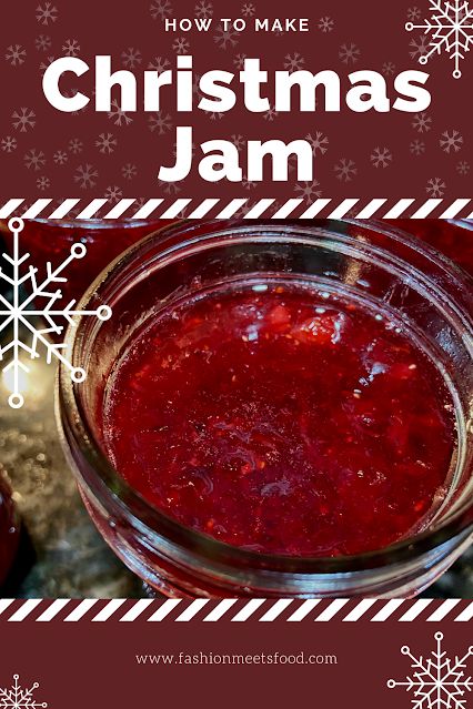 Christmas Preserves In A Jar, Canned Christmas Jam, Selling Homemade Jam, Strawberry Cranberry Jam Christmas, Christmas Jam Canning Recipe, Christmas Jam With Powdered Pectin, Diy Jams And Jellies, Christmas Jam Recipes No Pectin, Christmas Spice Jam