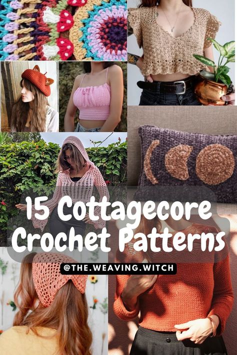 Free Cottage Core Crochet Patterns, Crochet Pattern Cottagecore, Cottagecore Knitting Aesthetic, Crochet Sprite Free Pattern, Make Your Own Crochet Pattern, Cottagecore Aesthetic Crochet, Wicca Crochet Pattern Free, Mystical Crochet Patterns, Crochet Patterns Cottagecore