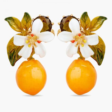 Provence Garden, Balloon Earrings, Mimosa Flower, Fruits And Flowers, Les Nereides, Horse Earrings, Buy Candles, Asymmetrical Earrings, Orange Earrings