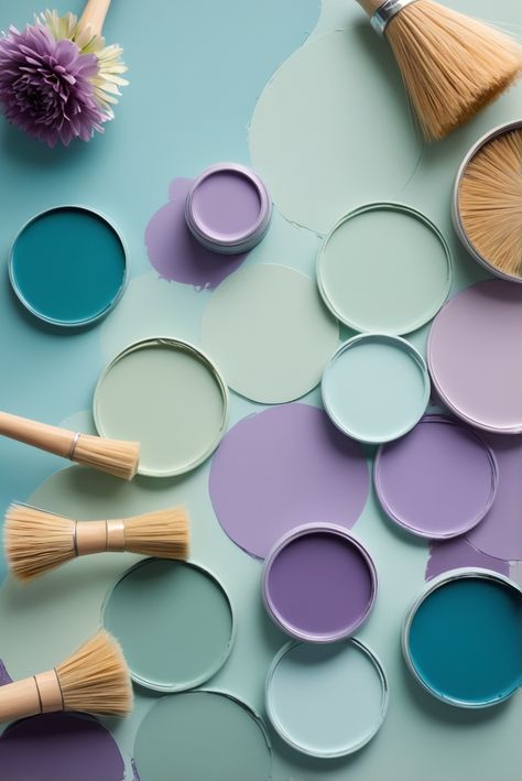 Explore the top 5 palettes of Sherwin Williams colors featuring rich Teal and Royal Purple hues for a luxurious and stylish room transformation. Dive into a daily routine of interior design inspiration!
#ad  


#kitchen
#wallpaint2024
 #color2024
 #DIYpainting
 ##DIYhomedecor
 #Fixhome Teal Lilac Color Palette, Purple And Teal Office, Interior Design Turquoise, Teal Brand Color Palette, Purple And Teal Living Room, Pastel Teal Aesthetic, Sherwin Williams Purple, Teal Interior Design, Alaina Rose