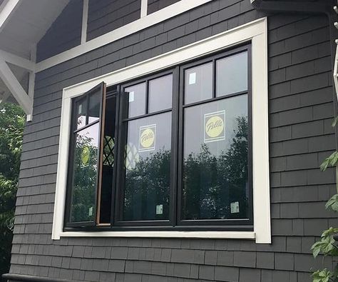 Casement Windows Invite in Seattle Air | Pella Western Washington Craftsman Windows, Bifold Patio Doors, Front Door Inspiration, Steel Front Door, Pella Windows, Picture Window, Seattle Homes, Western Washington, French Doors Patio