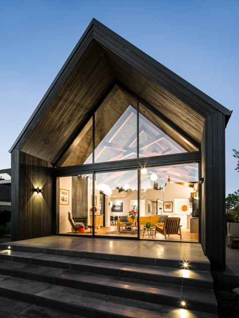 Gallery of Gable Silhouette / Young Architects - 7 Gable House, Nordic House, Modern Barn House, Gable Roof, Shed Homes, Barn Style House, A Frame House, Modern Barn, Floor To Ceiling Windows