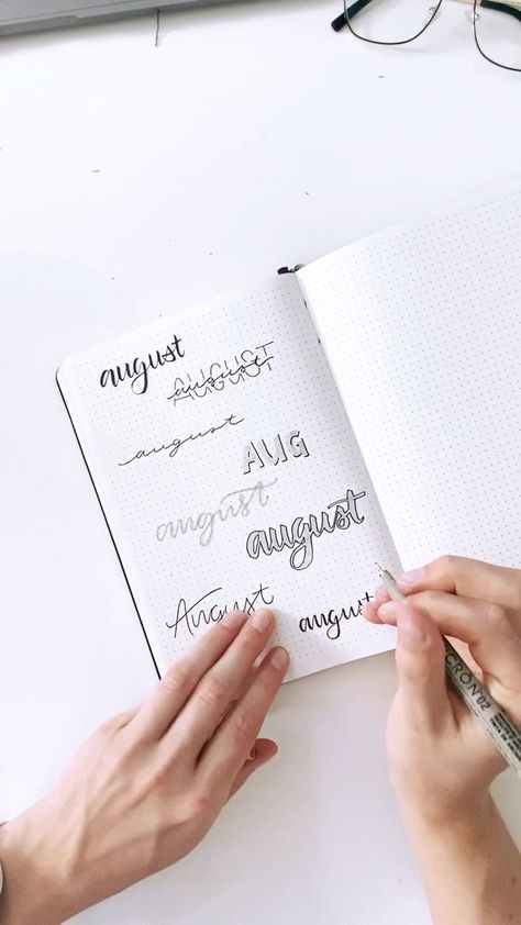 Inga ✨ Bullet Journal on Instagram: “August Header fonts 🙌🏼 . #august #headerfont #header #bulletjournal #bujo #bujoheader #bujoheaders #augustheader#fontideas #fonts…” August Header, Journal Headings, Header Fonts, Bullet Journal Headings, Drawing Group, Bullet Journal Notes, Notes Ideas, Lettering Inspiration, Group 1